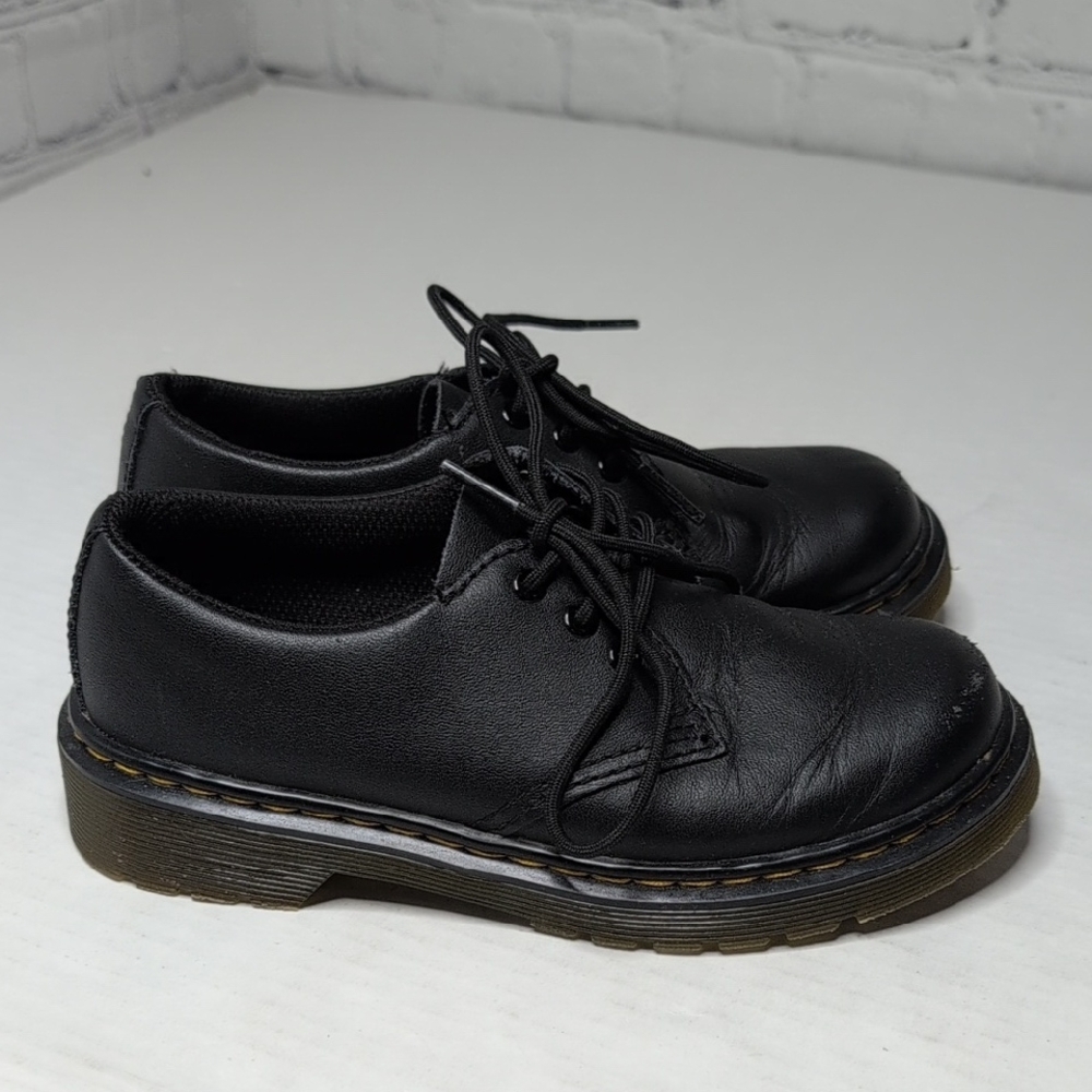 Dr. Marten Kids 1461 Lace Up Loafers Black.